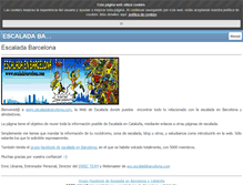 Tablet Screenshot of escaladabarcelona.com